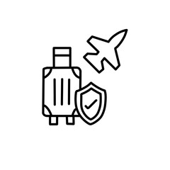 Travel insurance icon