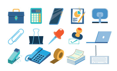 Financial and Business Icon vector illustration