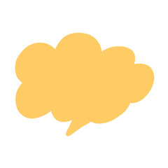 Chat bubble icon with transparent background