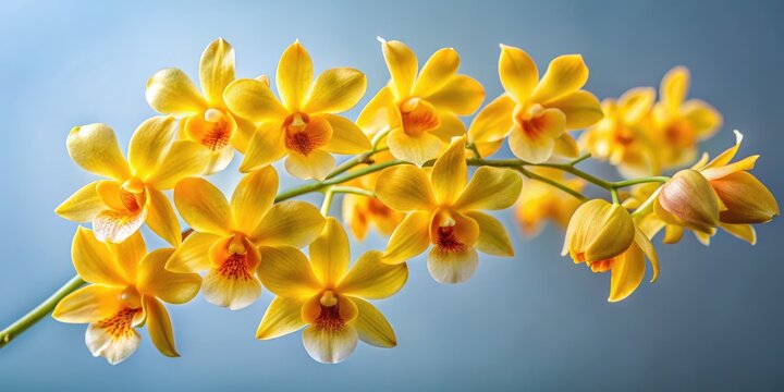 Stunning Yellow Orchid Photography: Dendrobium Lindleyi Images, Orchid Flower Pictures, Yellow Orchid Blooms,  High-Resolution Orchid Photos