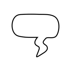 Speech bubble vector icon. Chat illustration sign. Message symbol. Text bubble logo.