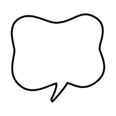 Speech bubble vector icon. Chat illustration sign. Message symbol. Text bubble logo.