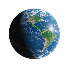 Planet Earth image taken from different angles, perfect for advertising, space theme or educational projects. High quality, realistic image, isolated on transparent background (PNG).