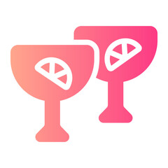 lime juice gradient icon