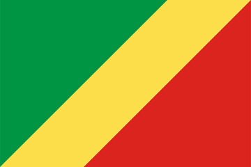 Flag of the republic democratic congo