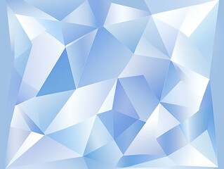 Fototapeta premium Abstract geometric pattern featuring blue tones with sharp angles and light reflections