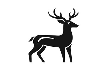 Obraz premium deer silhouette vector
