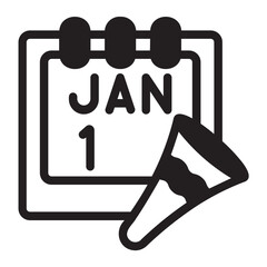 Calendar glyph icon