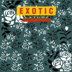 exotic floral pattern seamless background vector design for fabric print