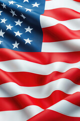 Waving American flag in high-resolution detail captures patriotic spirit