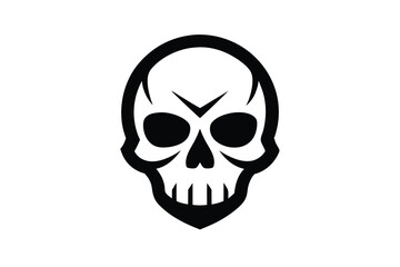 Obraz premium skull on white background