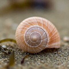 snail on the sand