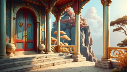 The deep courtyard in the Eastern artistic conception