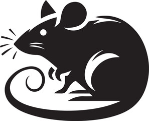A close up of a mouse silhouette on a white background generative ai
