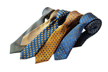 Colorful collection of ties displayed elegantly on a white background showcasing various patterns and textures for formal occasions