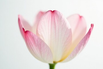Fototapeta premium Delicate petals on a flower against a white background, flower, floral, color