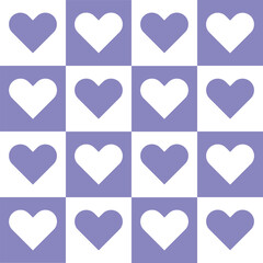 Romantic Heart Vector Seamless Pattern Digital Paper &ndash; Cute Love Background, Valentine&rsquo;s Day Design, Wedding Scrapbook,  Hearts, Decorative Print for Cards and Invitations