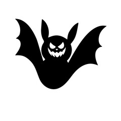 Halloween bat vector illustration on white background