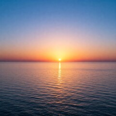 sunset over the sea