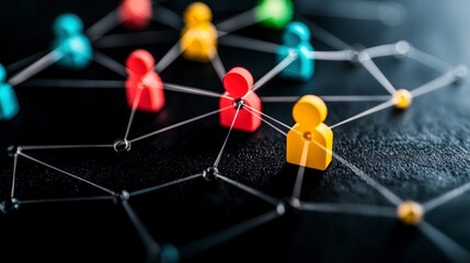 Global Network  Interconnected People  Teamwork  Collaboration  Communication Concept