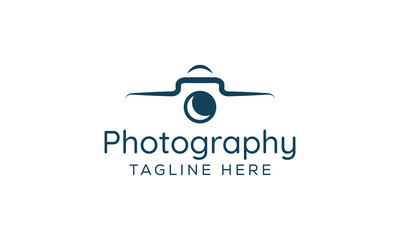 camera logo, photography logo, modern signature logo icon vector template