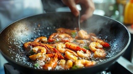 Fototapeta premium Catalan frying with crispy vegetables