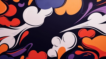 Abstract Pop Art Background  Colorful Shapes  Design  Illustration