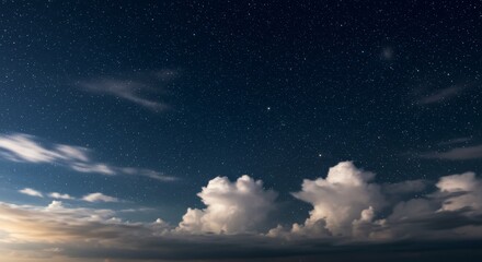 Starry sky at night