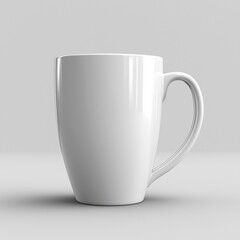 Obraz premium Simple and timeless mug mockup, minimalist design, neutral colors (white, black, or cream), no logo