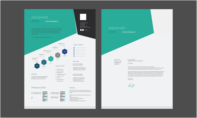 Clean Resume Layout, Minimalist resume cv template, Resume design template
