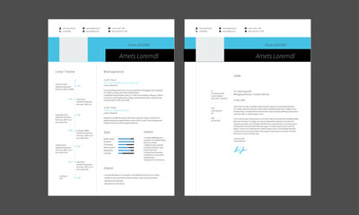 Clean Resume Layout, Minimalist resume cv template, Resume design template
