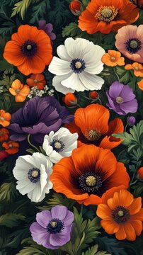 Arreglo de flores coloridas