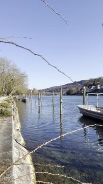 Fr&uuml;hlingstag am Rhein, Hochrhein, Schaffhausen, Weidling, Fr&uuml;hling
