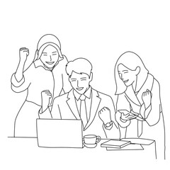 business people in office