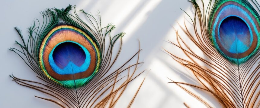 close up peacock feather texture background