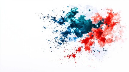 Abstract Red Blue Watercolor Splash Background  High Resolution Texture  Design Element