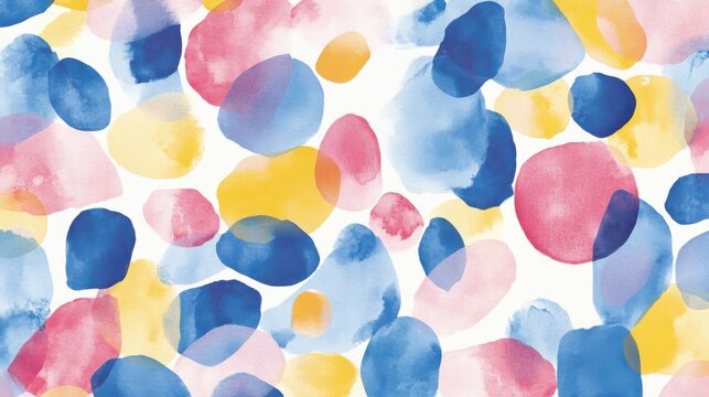 Artesan&iacute;as de acuarela con manchas de colores