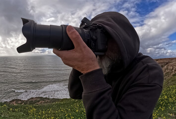 Photographer with a camera.
