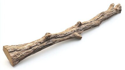 Fototapeta premium Rustic Dry Tree Branch with Jagged Edges