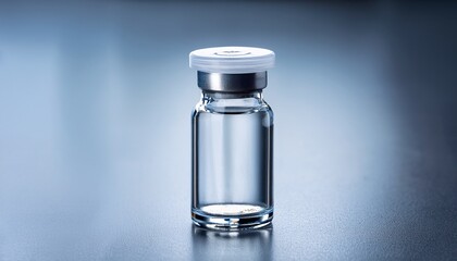 empty glass medical vial