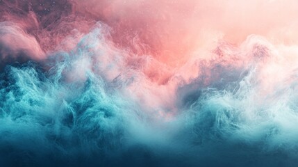 Fototapeta premium A colorful, swirling cloud of pink, blue, and purple