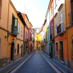 Fototapeta premium Charming streets of La Guardia, Spain's old town.
