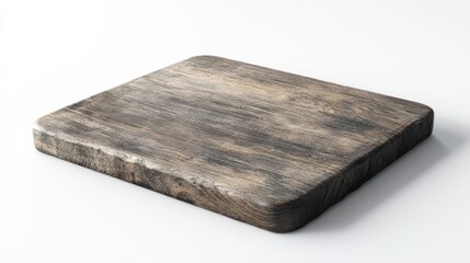 Rustic Grey Wooden Cutting Board with Deep Grooves