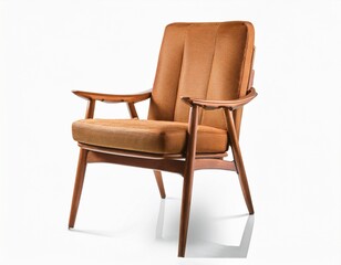 Obraz premium mid century modern chair isolated on transparent or white background