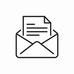 mail message envelope icon vector sign