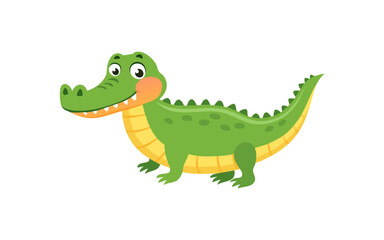 Fototapeta premium crocodile funny cartoon character
