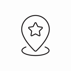 favorite place location icon vector sign