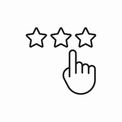 rating stars feedback icon vector sign