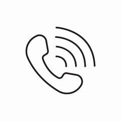 phone call signal icon vector sign