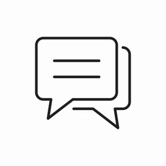 chat message bubble icon vector sign